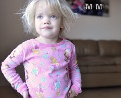 2 years old hand on her hip you cant buy happiness at Target